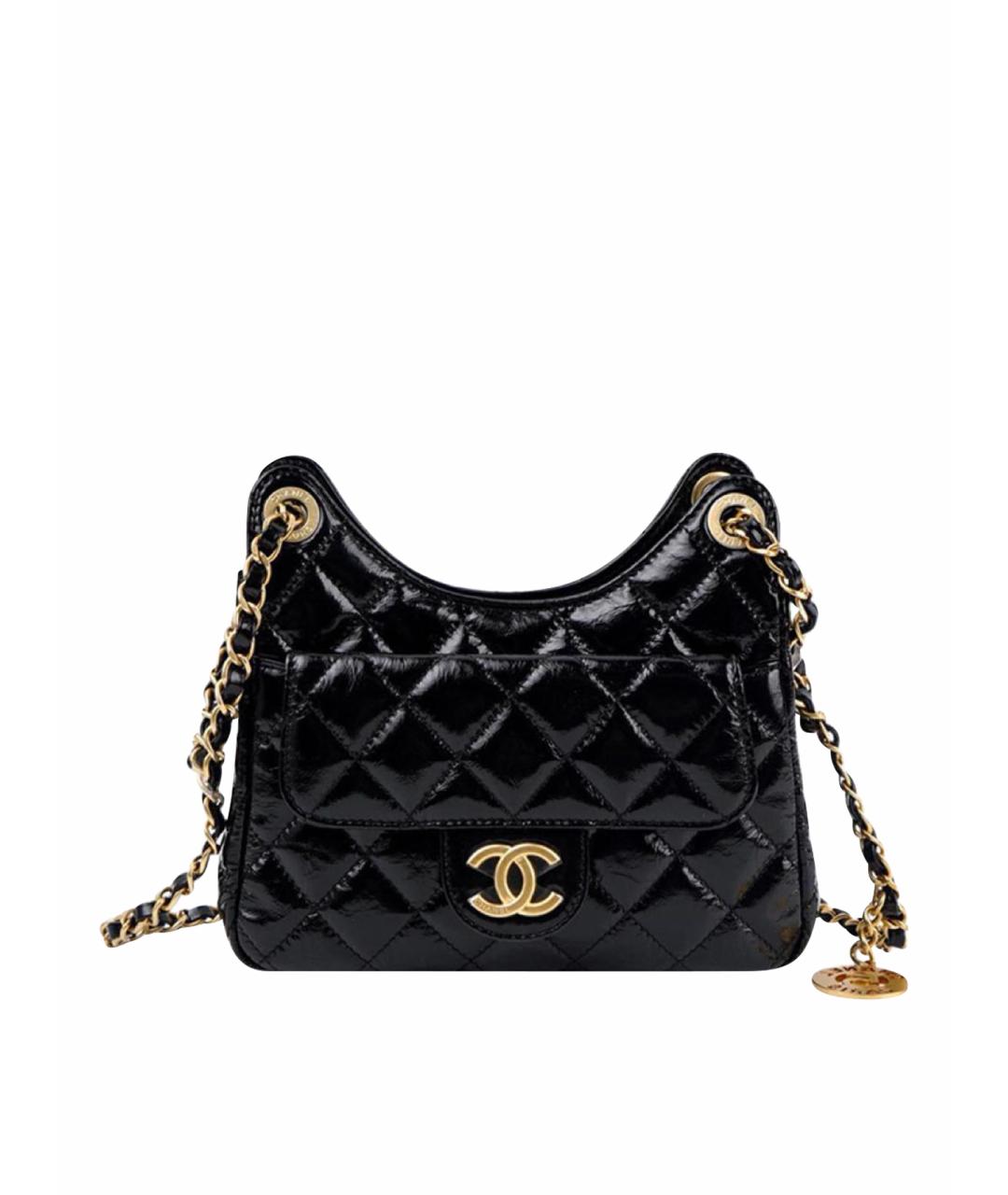 CHANEL Черная кожаная сумка тоут, фото 1