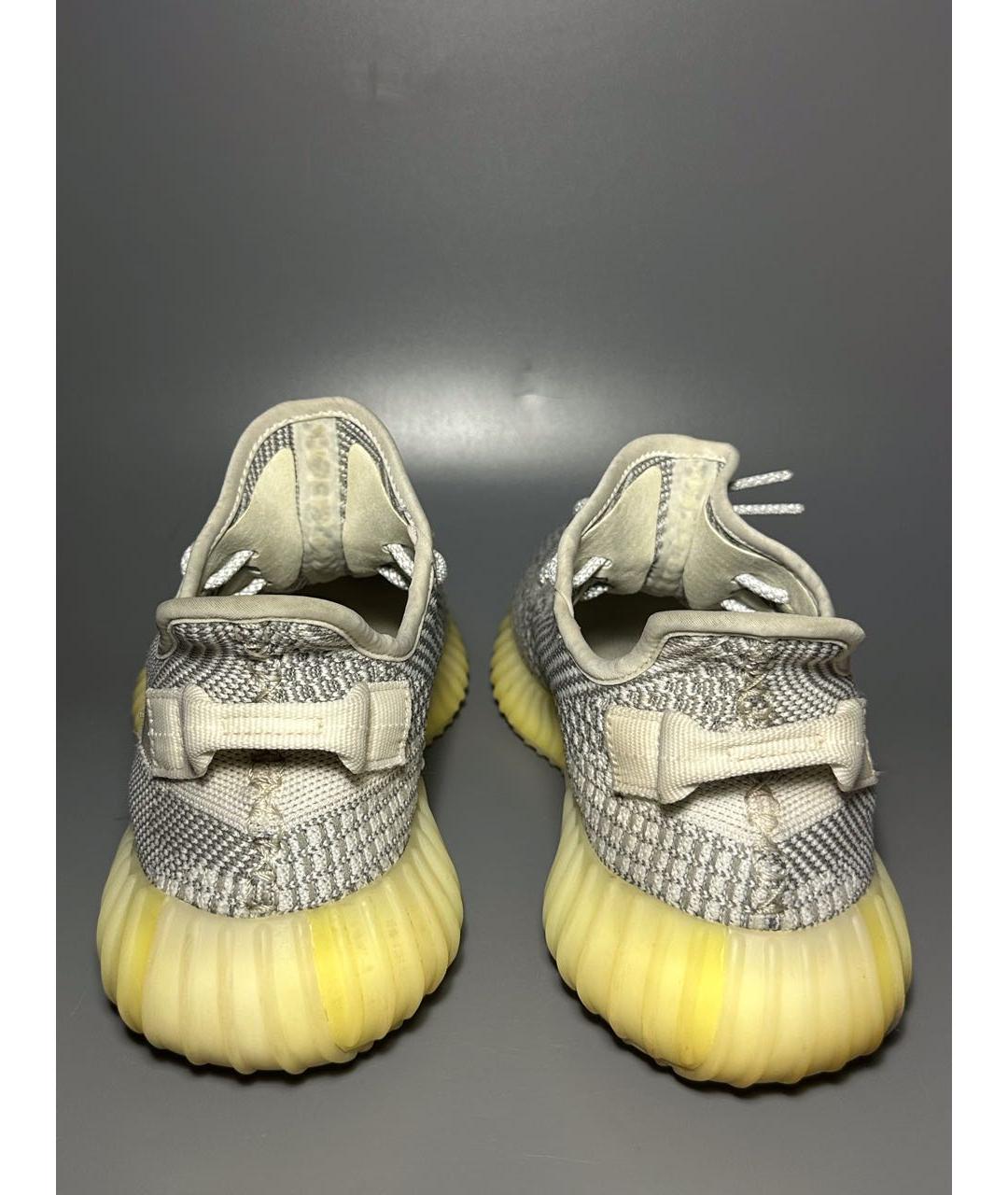 ADIDAS YEEZY Белые синтетические низкие кроссовки / кеды, фото 4
