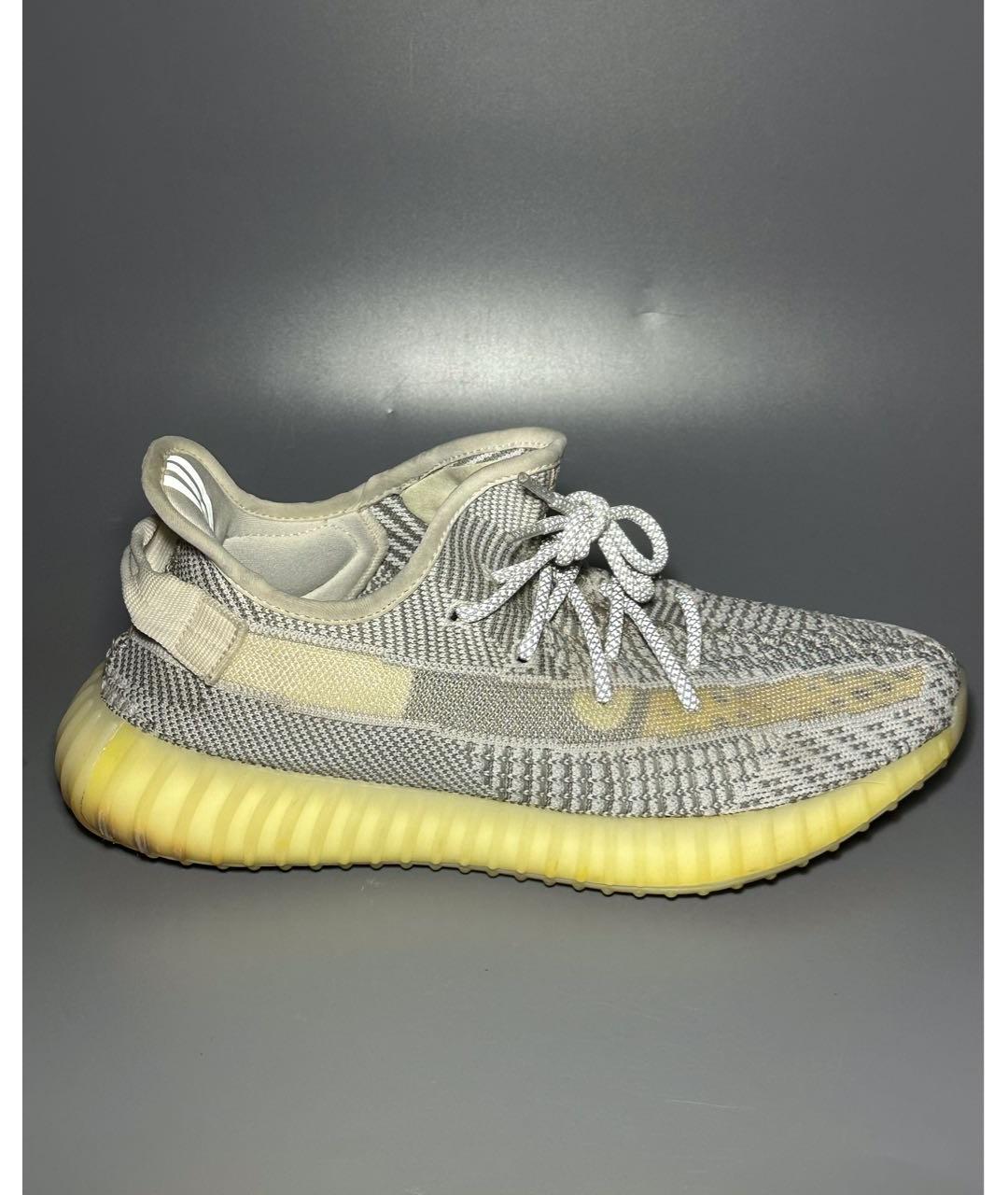 ADIDAS YEEZY Белые синтетические низкие кроссовки / кеды, фото 9