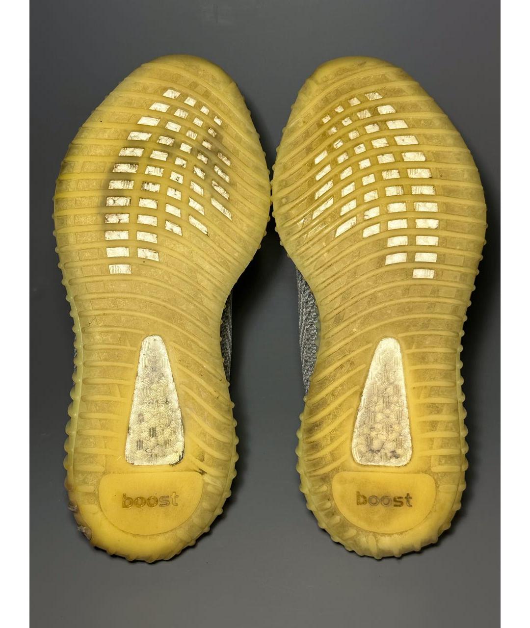 ADIDAS YEEZY Белые синтетические низкие кроссовки / кеды, фото 6