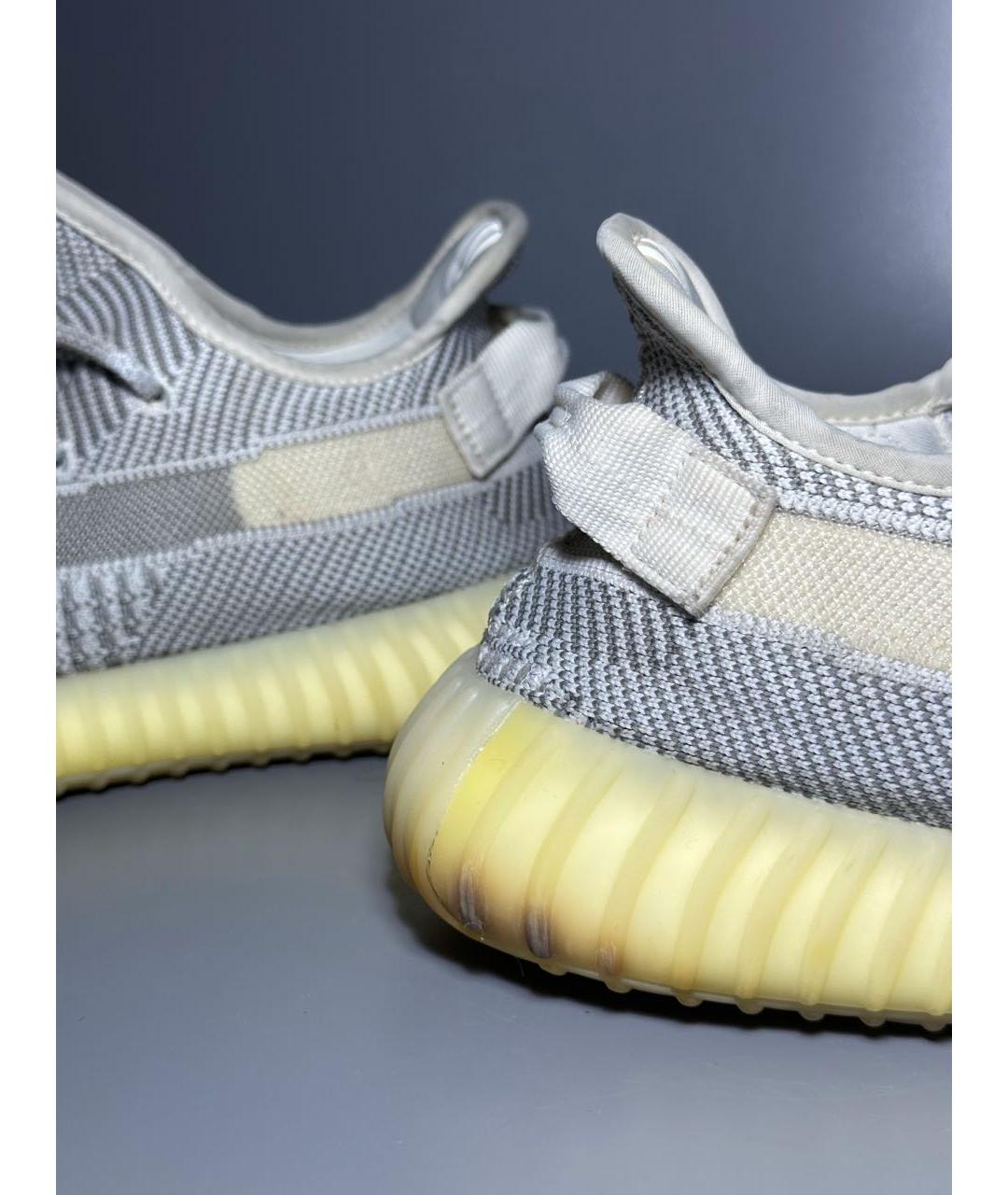 ADIDAS YEEZY Белые синтетические низкие кроссовки / кеды, фото 8