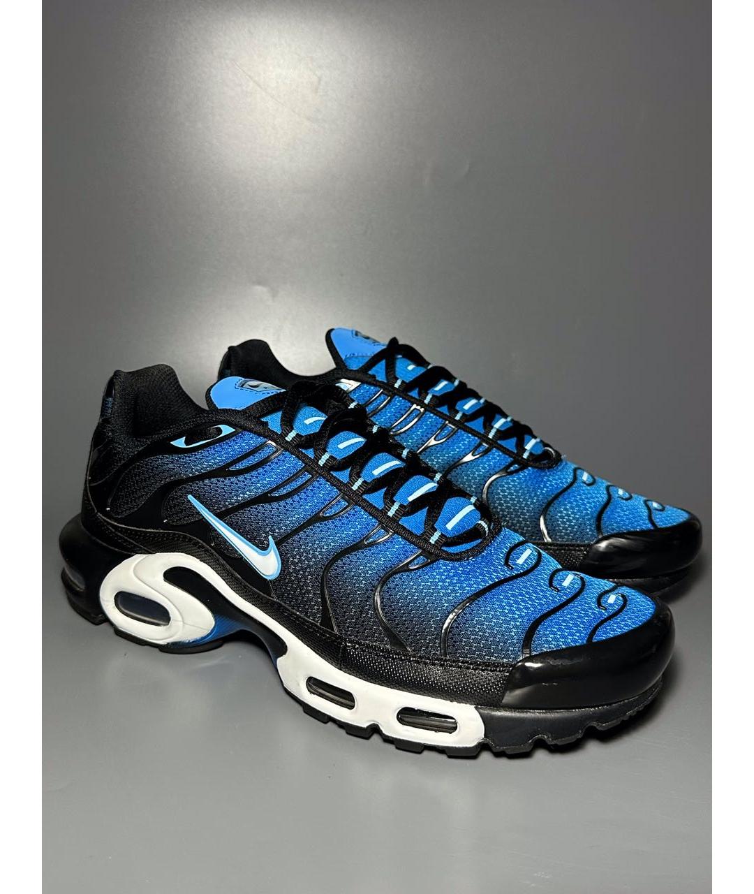 NIKE Синие синтетические низкие кроссовки / кеды, фото 5