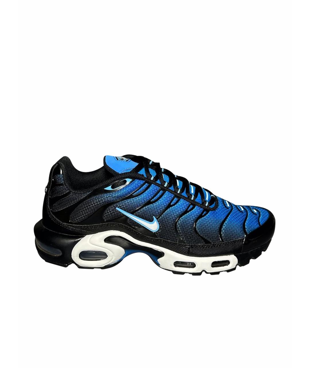 NIKE Синие синтетические низкие кроссовки / кеды, фото 1