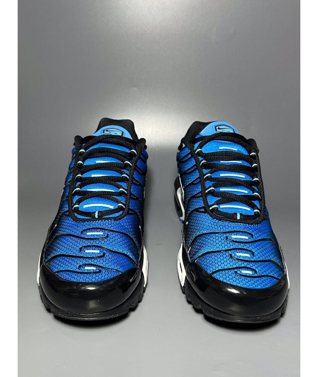 NIKE Синие синтетические низкие кроссовки / кеды, фото 2