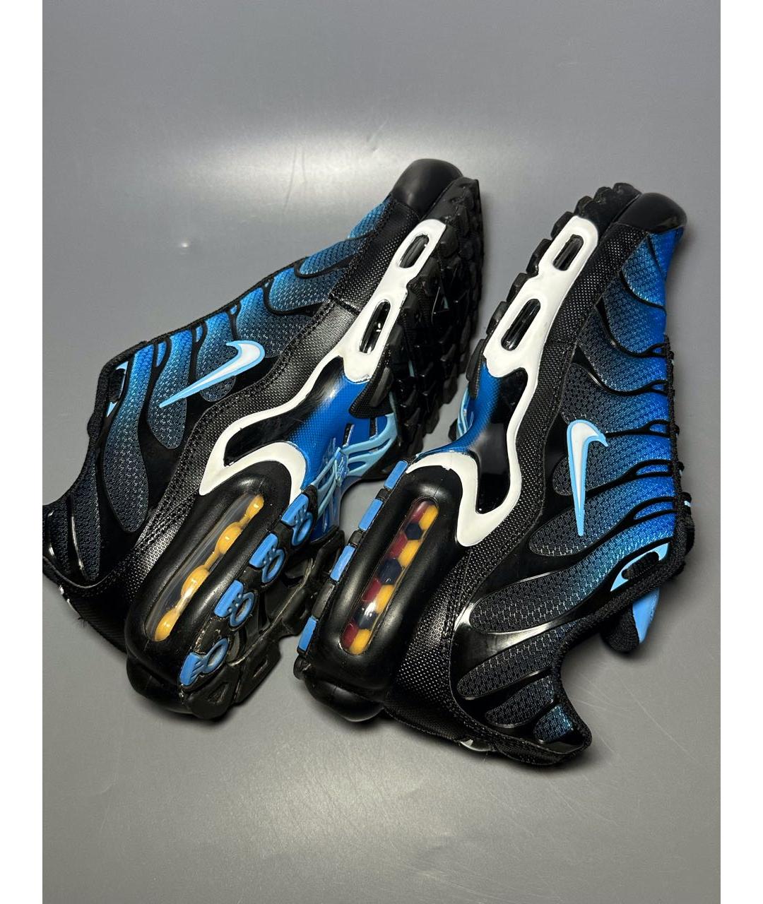 NIKE Синие синтетические низкие кроссовки / кеды, фото 7
