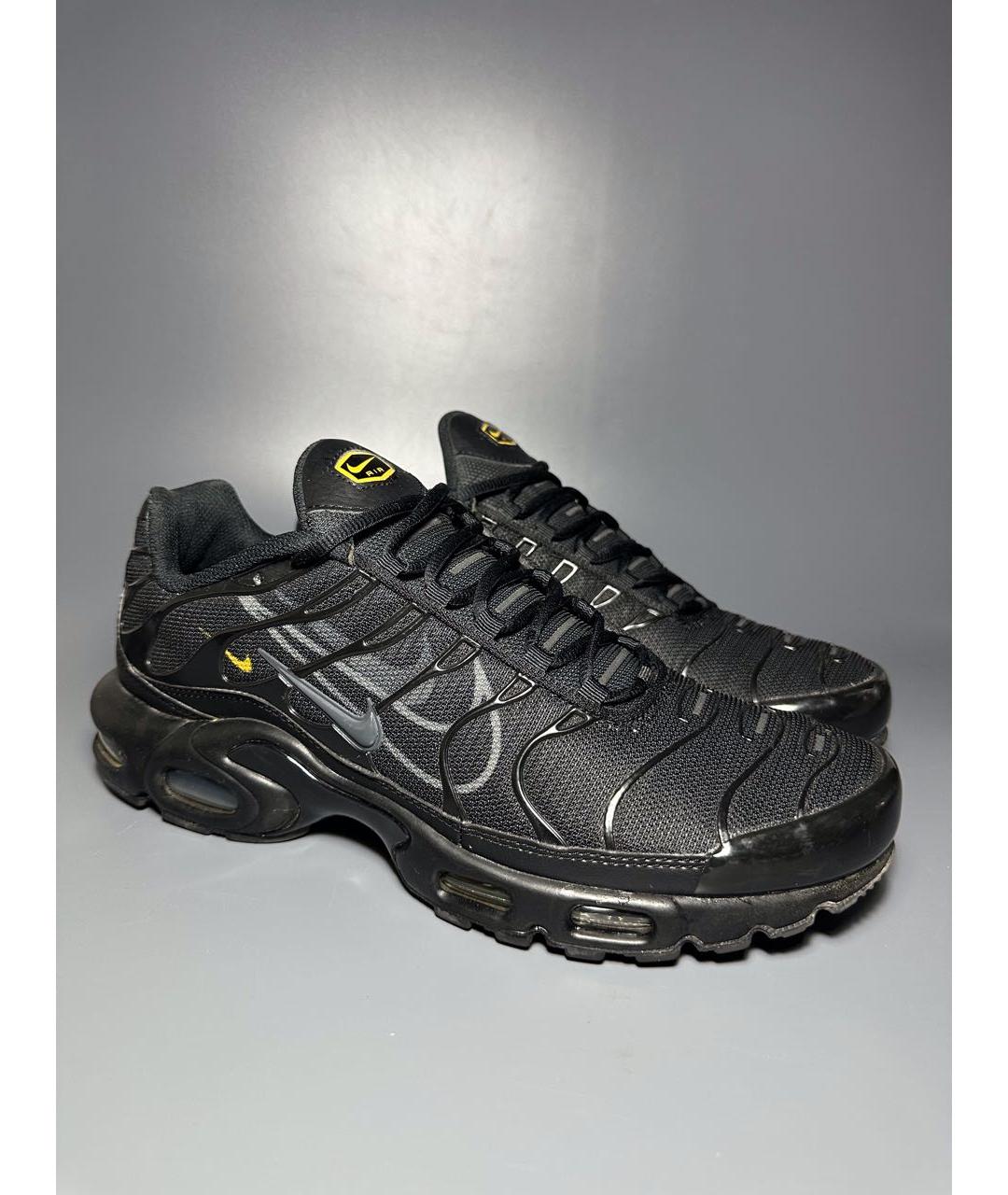 NIKE Черные синтетические низкие кроссовки / кеды, фото 5