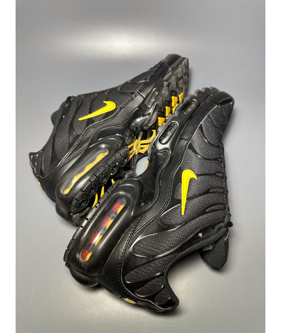 NIKE Черные синтетические низкие кроссовки / кеды, фото 7