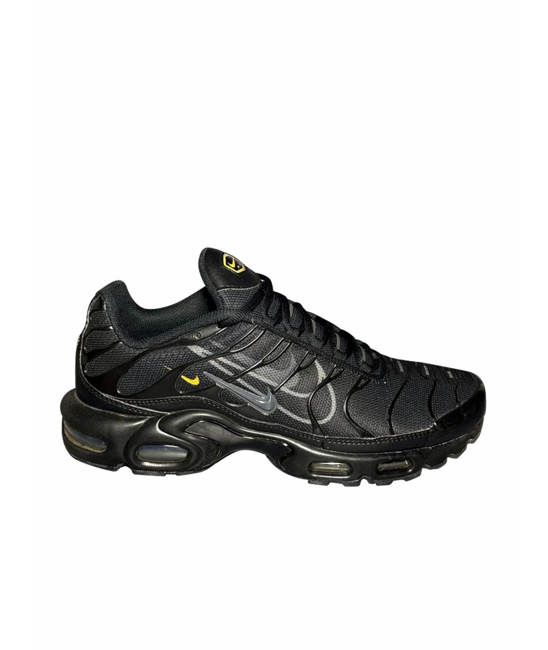 NIKE Черные синтетические низкие кроссовки / кеды, фото 1