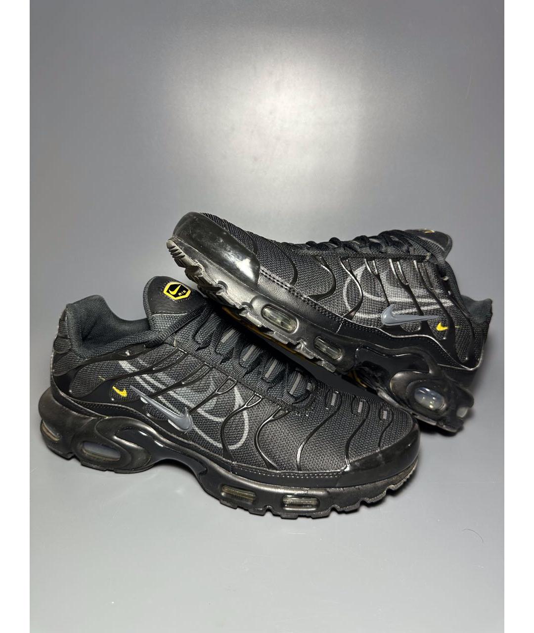 NIKE Черные синтетические низкие кроссовки / кеды, фото 6