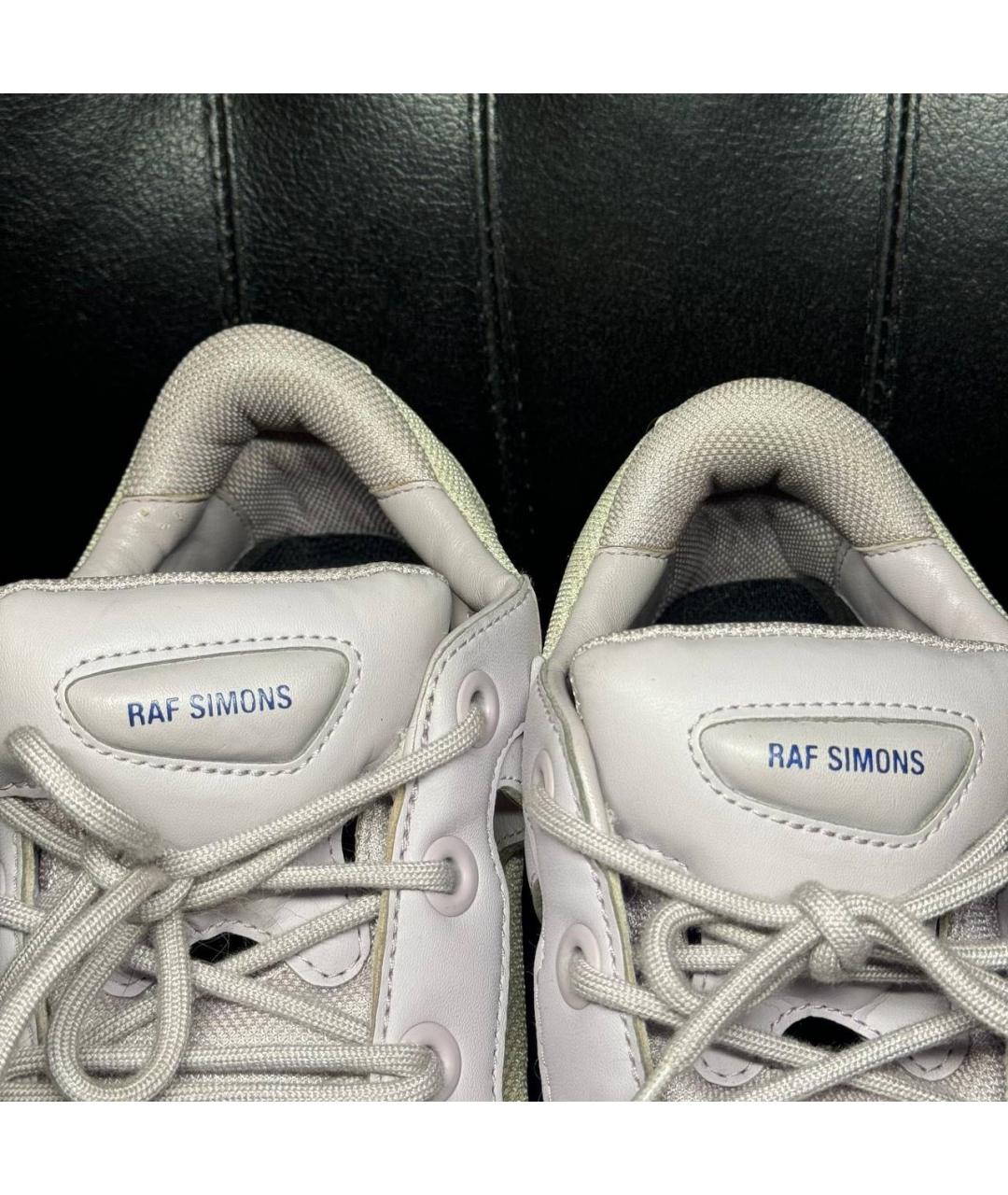 ADIDAS X RAF SIMONS Бежевые текстильные низкие кроссовки / кеды, фото 6