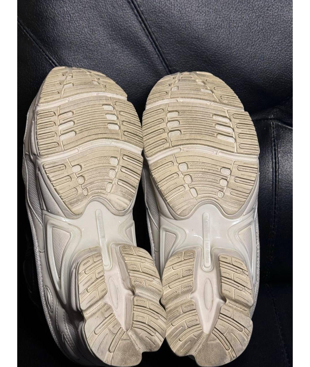 ADIDAS X RAF SIMONS Белые текстильные низкие кроссовки / кеды, фото 8