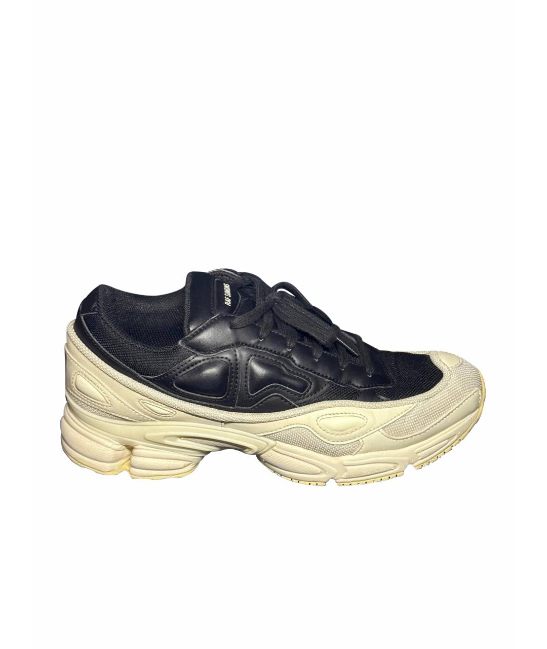 ADIDAS X RAF SIMONS Белые текстильные низкие кроссовки / кеды, фото 1