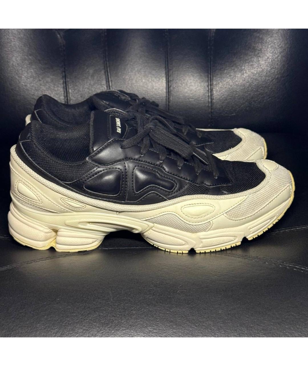 ADIDAS X RAF SIMONS Белые текстильные низкие кроссовки / кеды, фото 9