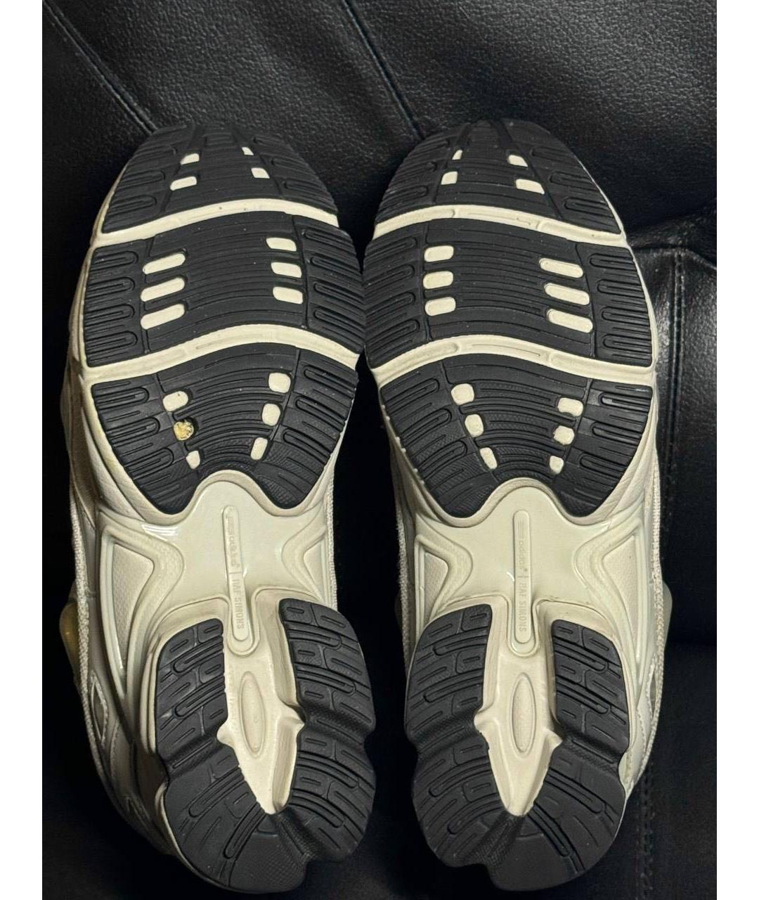 ADIDAS X RAF SIMONS Бежевые текстильные низкие кроссовки / кеды, фото 7
