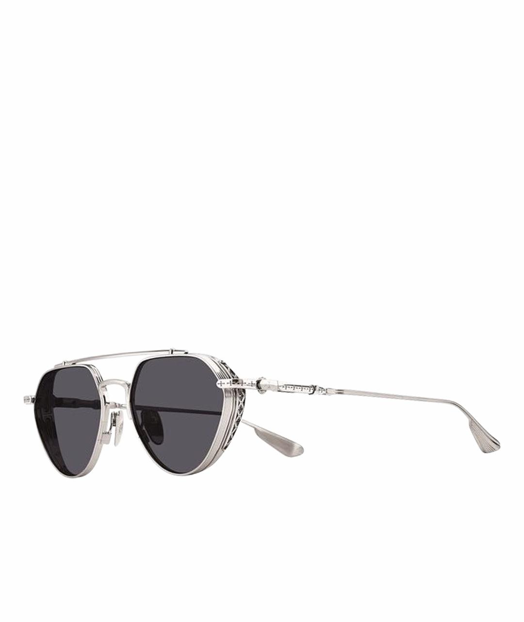 CHROME HEARTS Серебряные металлические солнцезащитные очки, фото 1