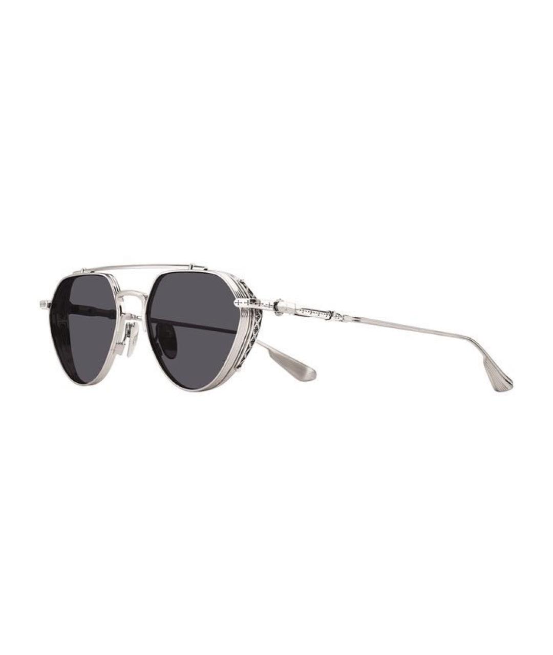 CHROME HEARTS Серебряные металлические солнцезащитные очки, фото 3