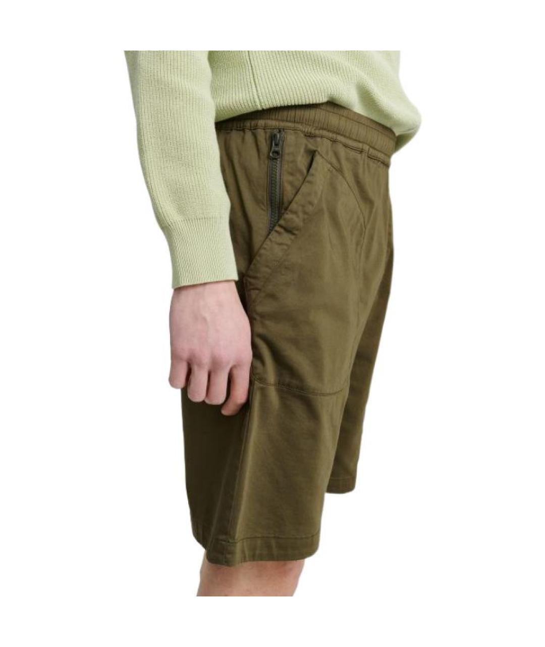 STONE ISLAND Зеленые шорты, фото 5