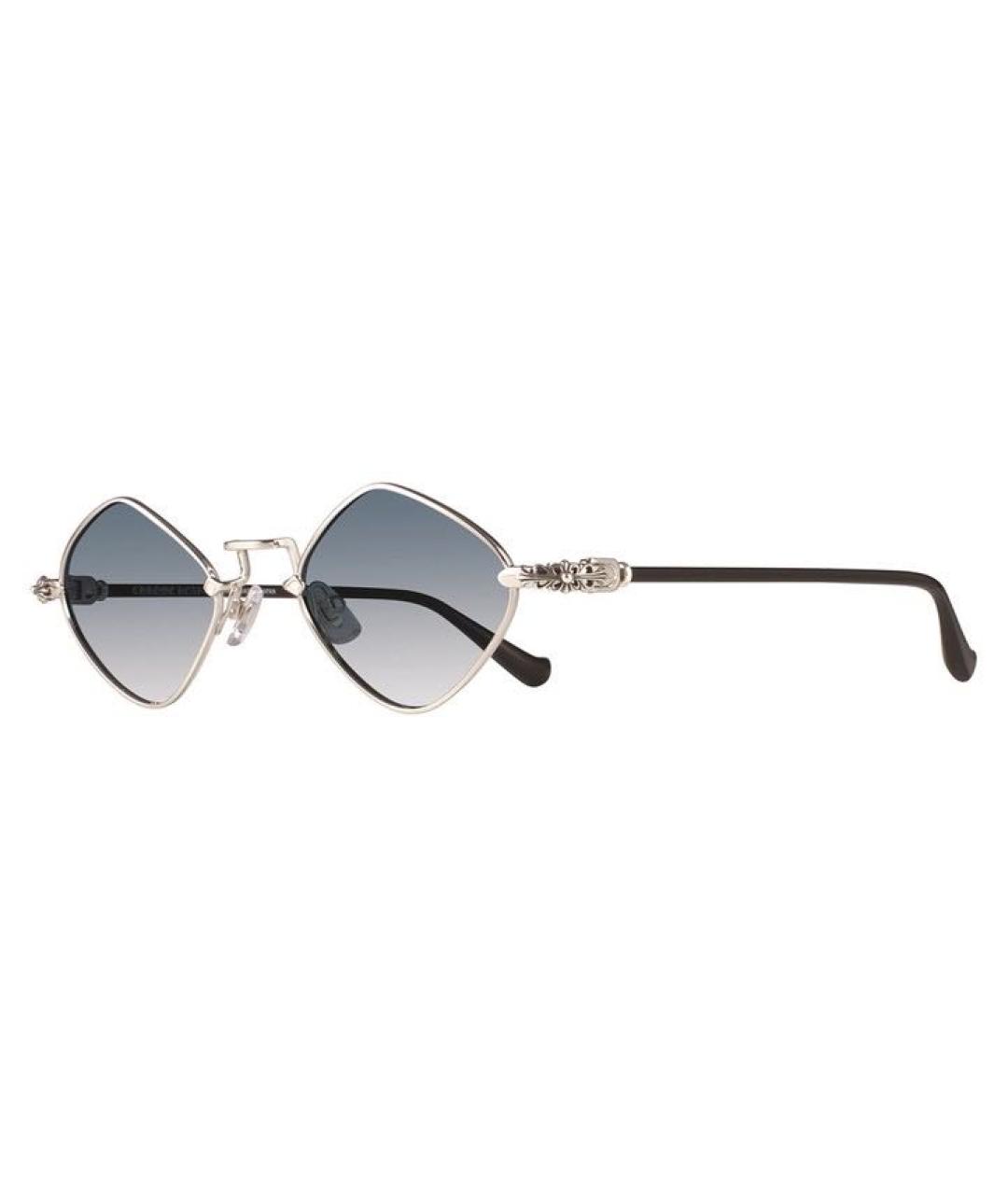 CHROME HEARTS Серебряные металлические солнцезащитные очки, фото 3