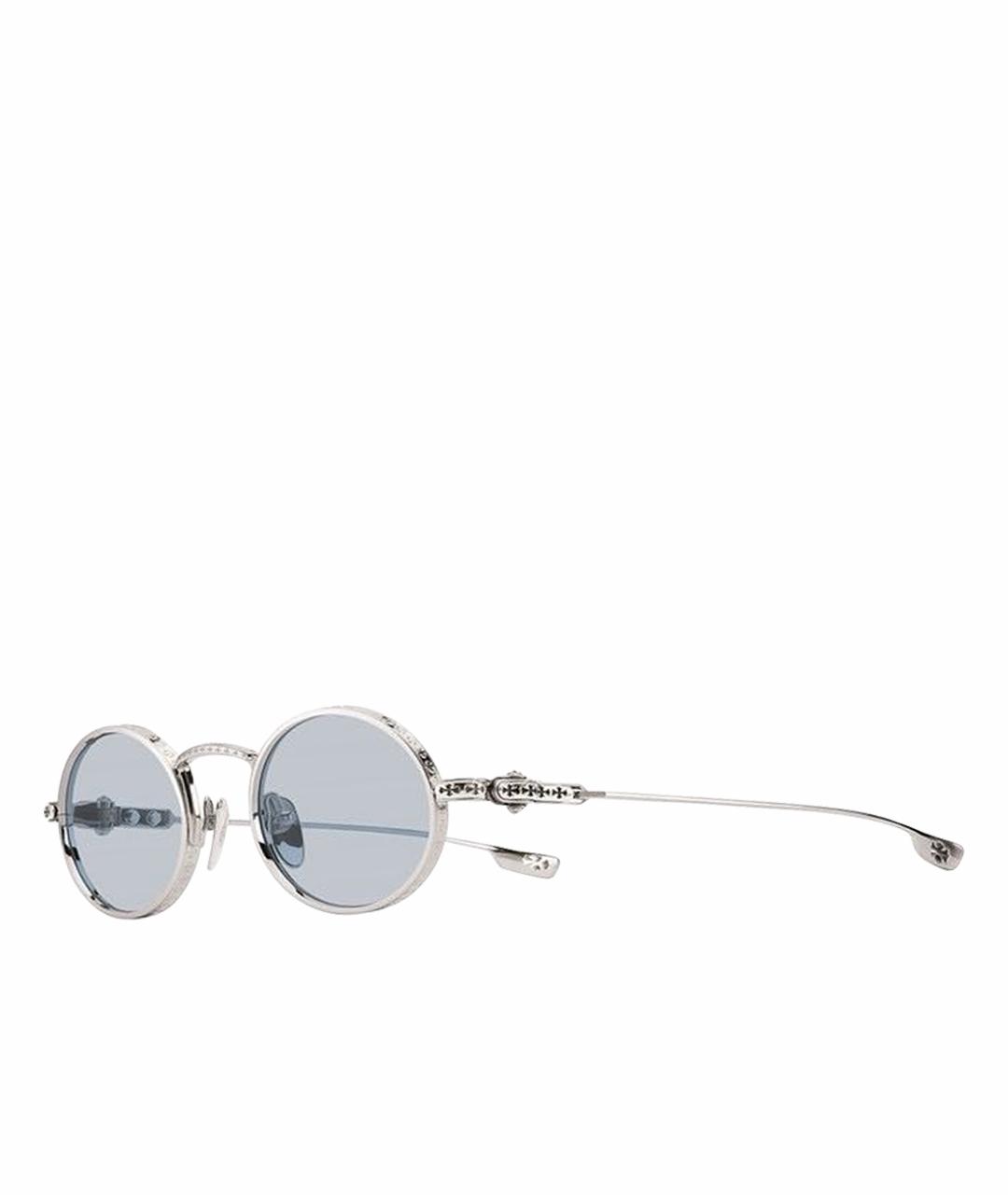 CHROME HEARTS Серебряные металлические солнцезащитные очки, фото 1