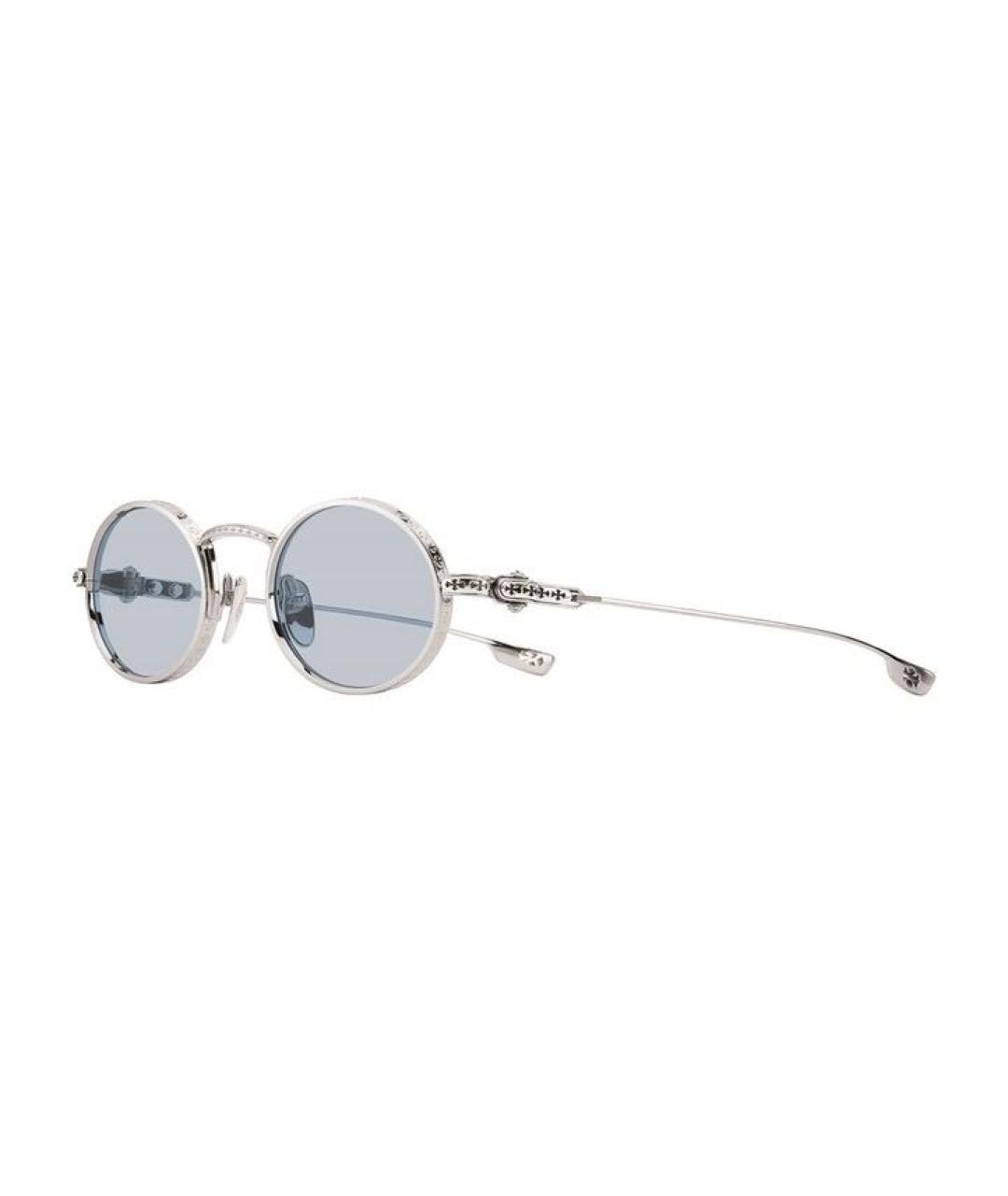 CHROME HEARTS Серебряные металлические солнцезащитные очки, фото 3