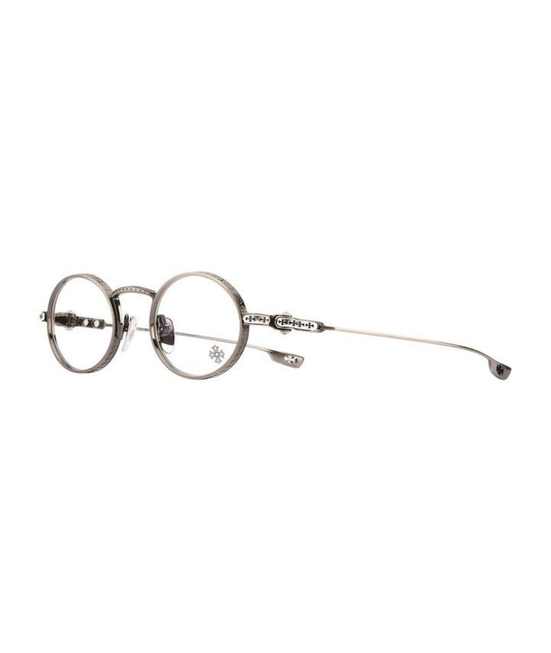 CHROME HEARTS Серебряные металлические солнцезащитные очки, фото 3