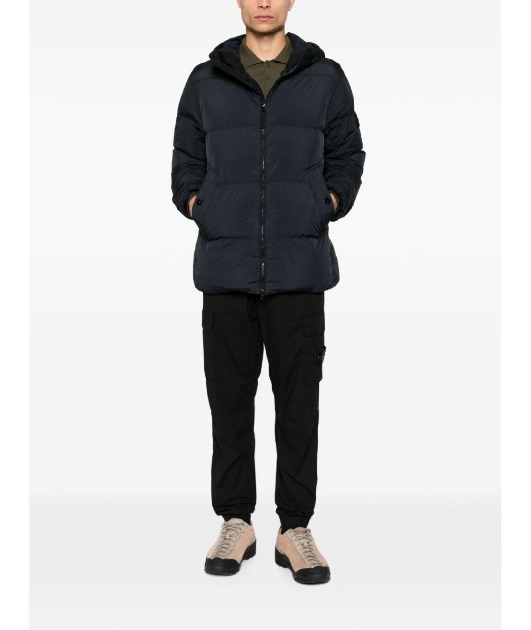 STONE ISLAND Синяя полиамидовая куртка, фото 3