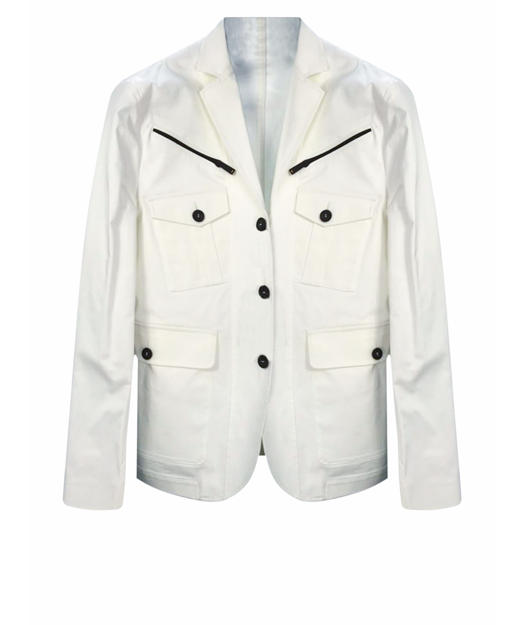 DSQUARED2 Белый хлопковый пиджак, фото 1