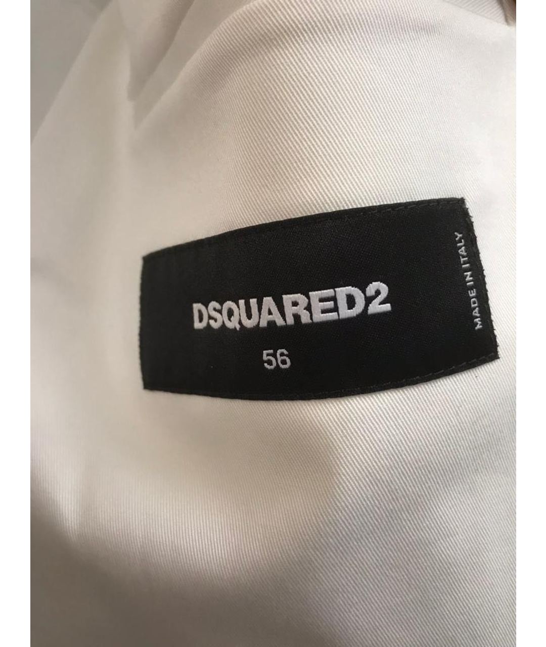 DSQUARED2 Белый хлопковый пиджак, фото 4