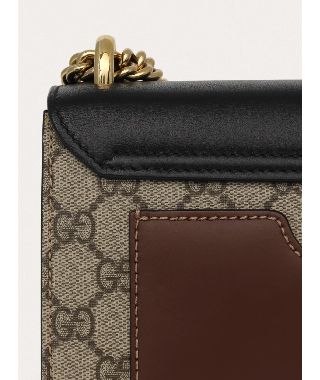 GUCCI Черная кожаная сумка через плечо, фото 6