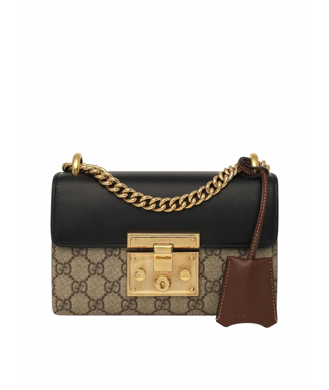GUCCI Черная кожаная сумка через плечо, фото 1