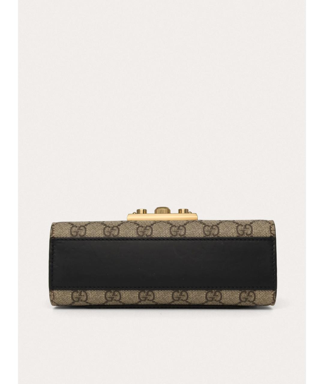 GUCCI Черная кожаная сумка через плечо, фото 4