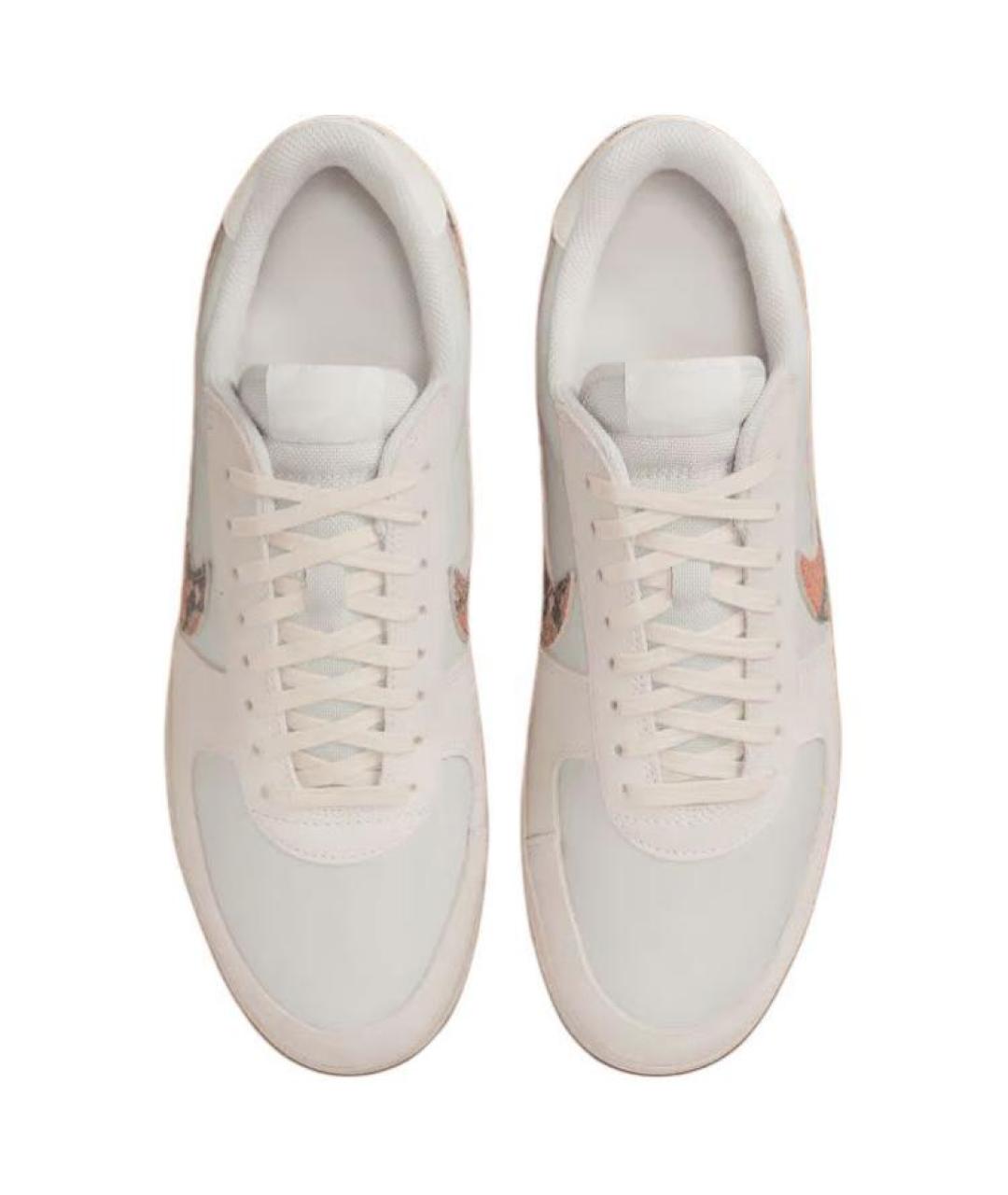 NIKE Белые кожаные низкие кроссовки / кеды, фото 3