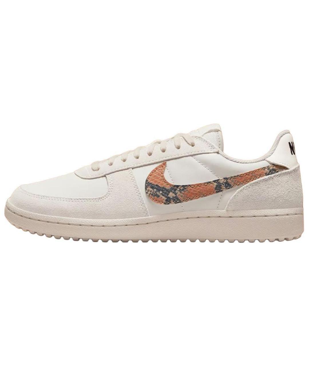 NIKE Белые кожаные низкие кроссовки / кеды, фото 7