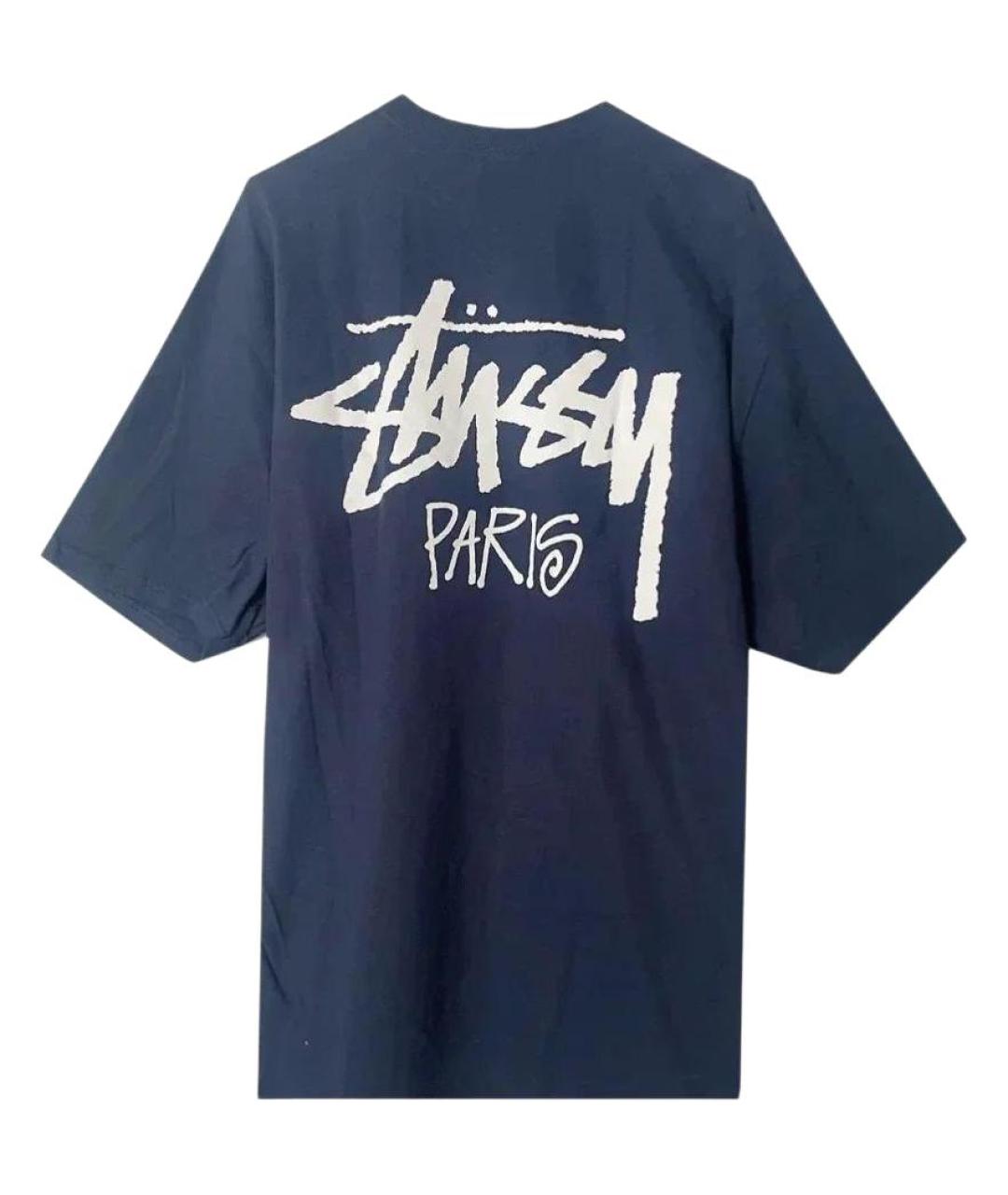 STUSSY Темно-синяя футболка, фото 2