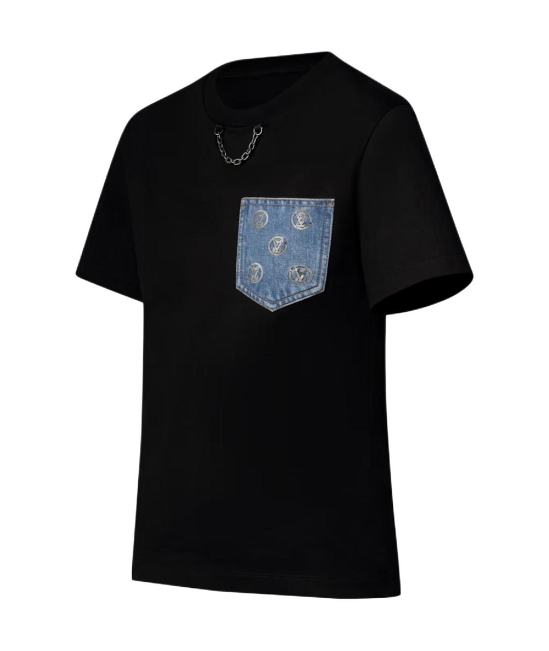 LOUIS VUITTON Черная футболка, фото 3