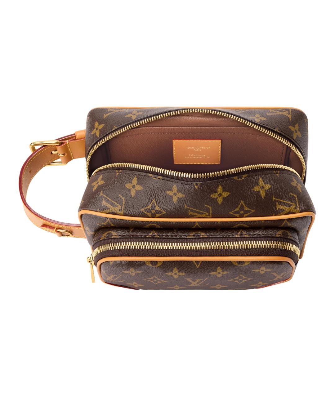 LOUIS VUITTON Коричневая косметичка, фото 5