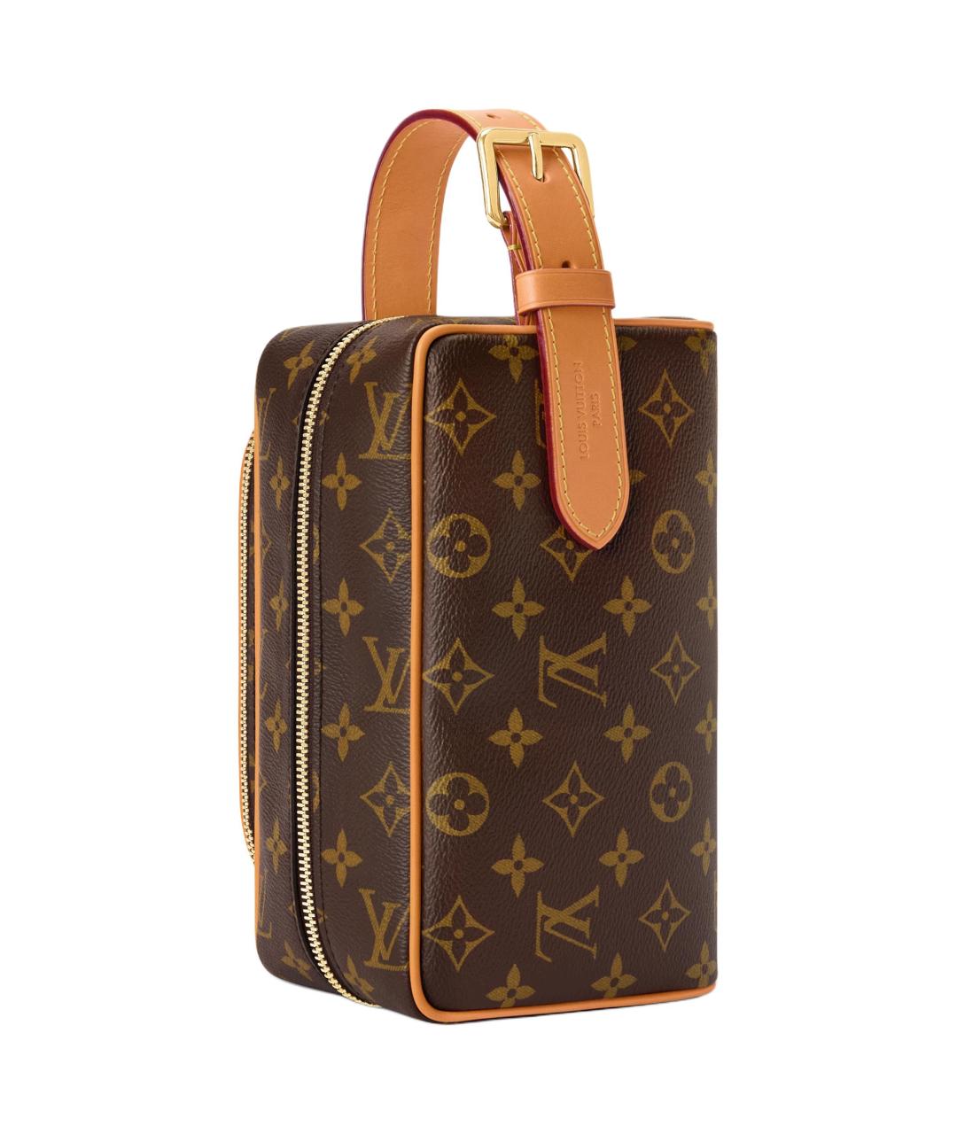 LOUIS VUITTON Коричневая косметичка, фото 4
