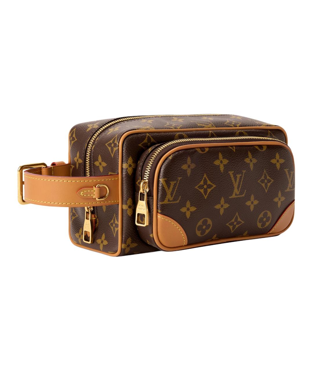 LOUIS VUITTON Коричневая косметичка, фото 2