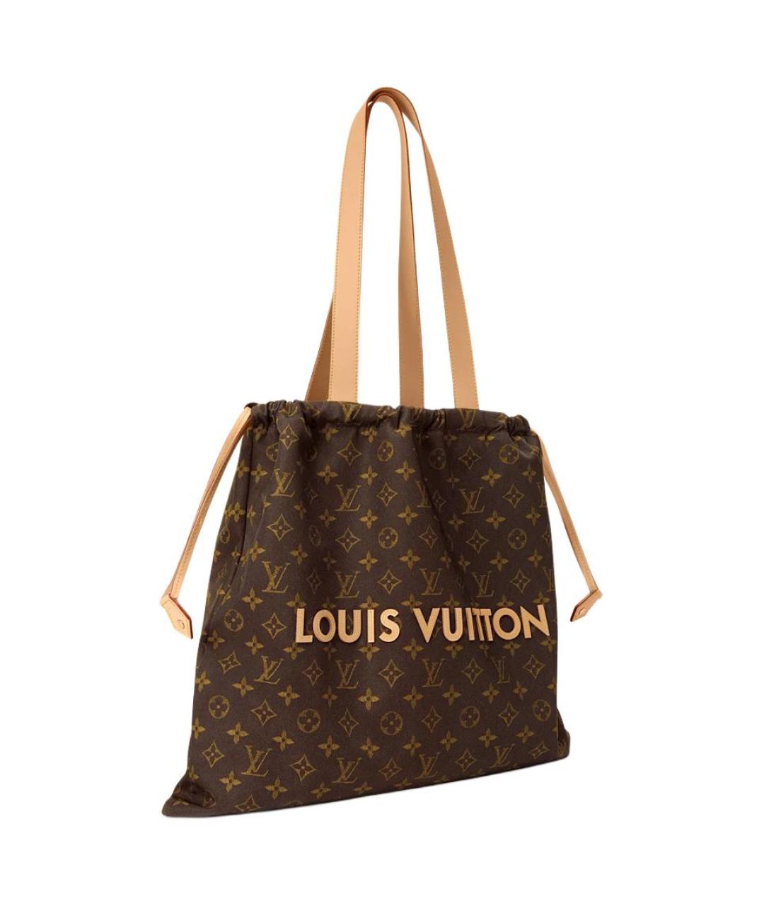 LOUIS VUITTON Коричневая канва сумка на плечо, фото 2