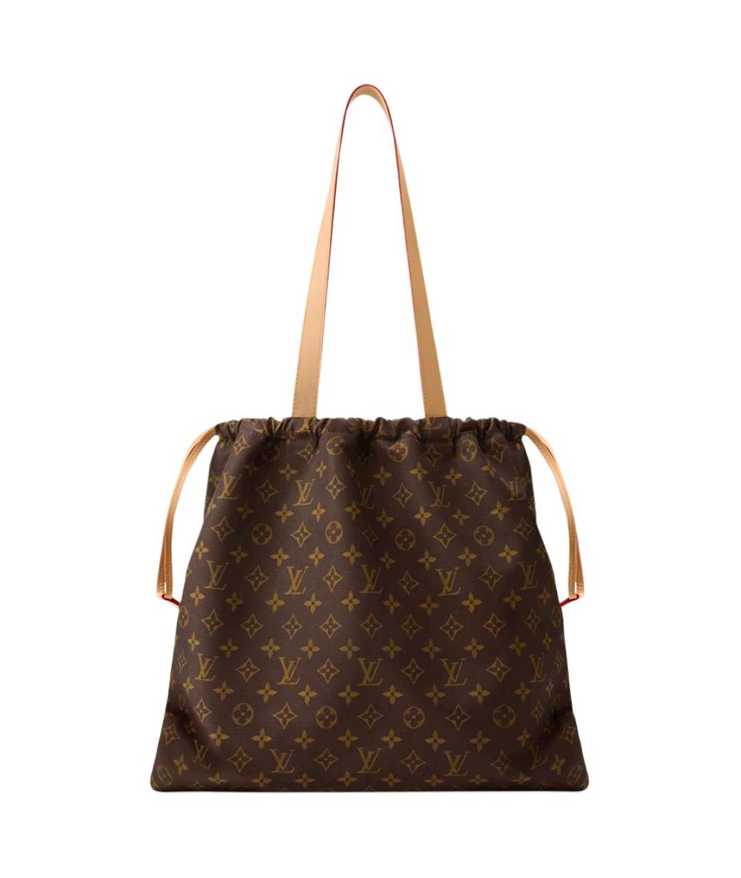 LOUIS VUITTON Коричневая канва сумка на плечо, фото 3
