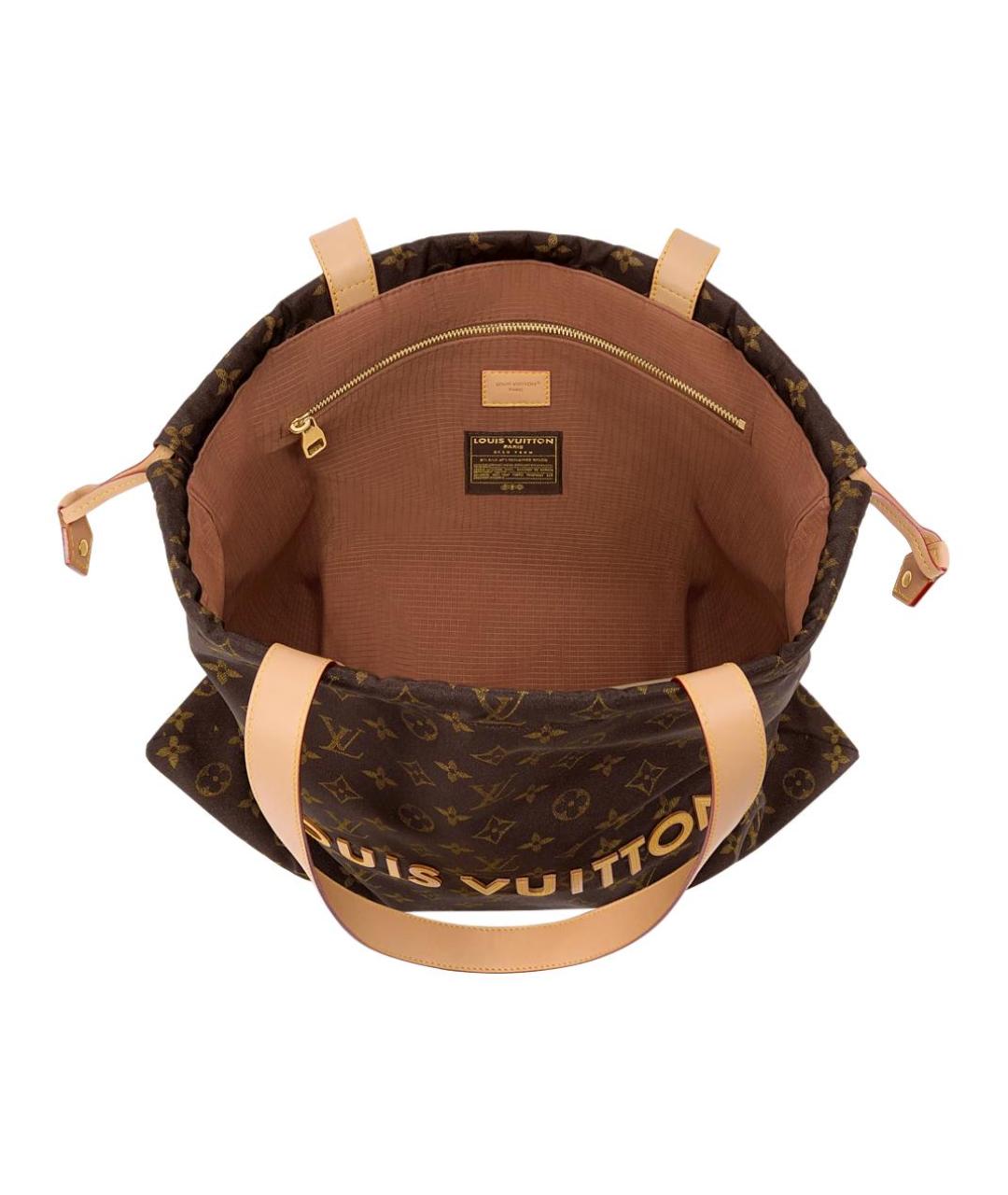 LOUIS VUITTON Коричневая канва сумка на плечо, фото 4