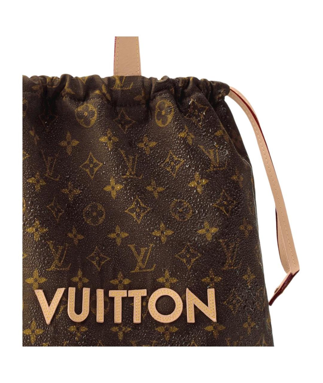 LOUIS VUITTON Коричневая канва сумка на плечо, фото 5
