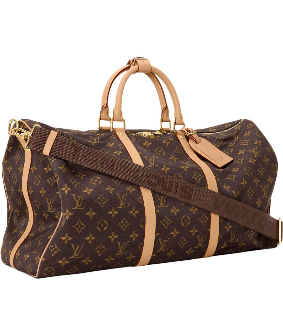 LOUIS VUITTON Коричневая дорожная/спортивная сумка, фото 2