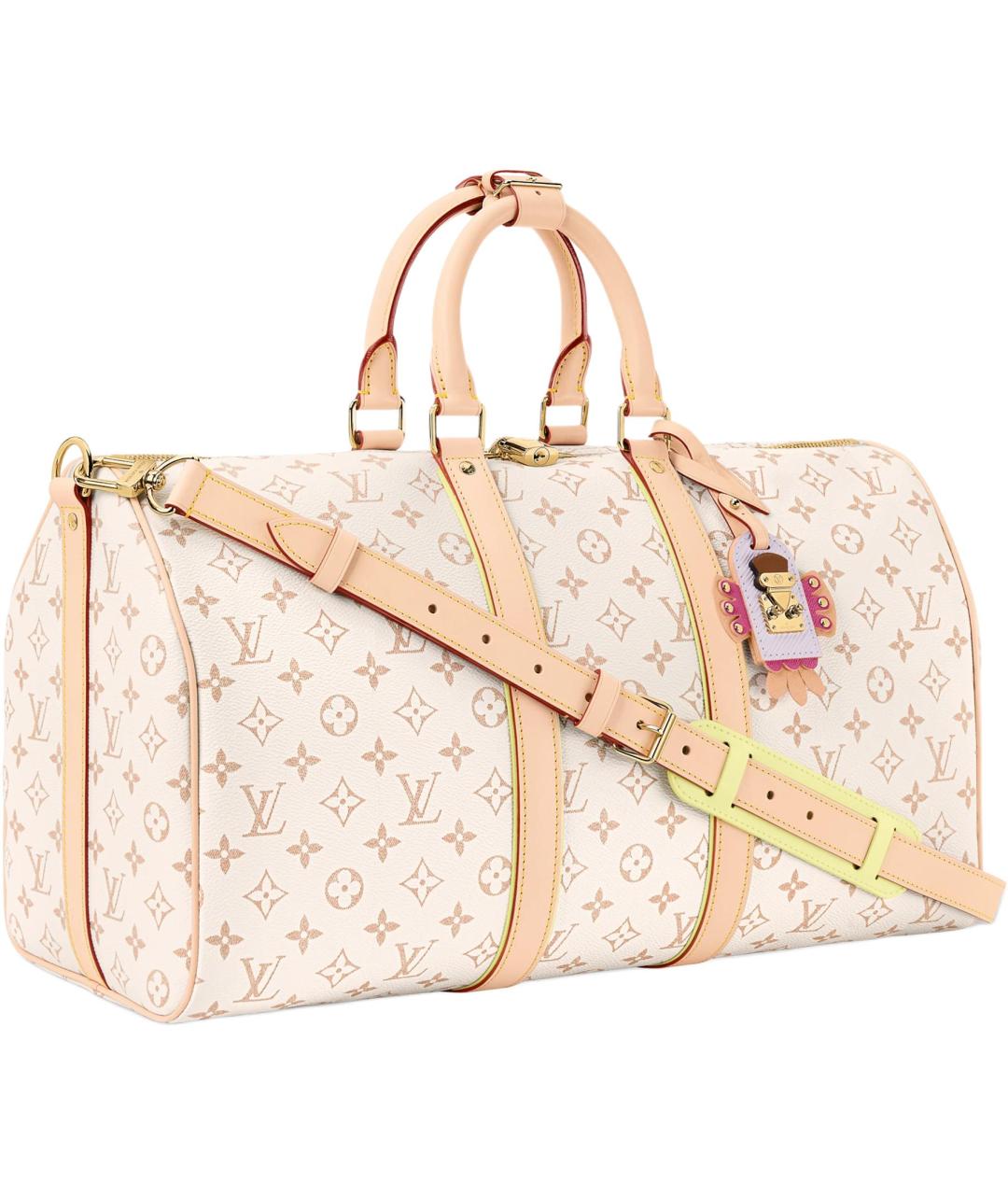 LOUIS VUITTON Розовая дорожная/спортивная сумка, фото 2
