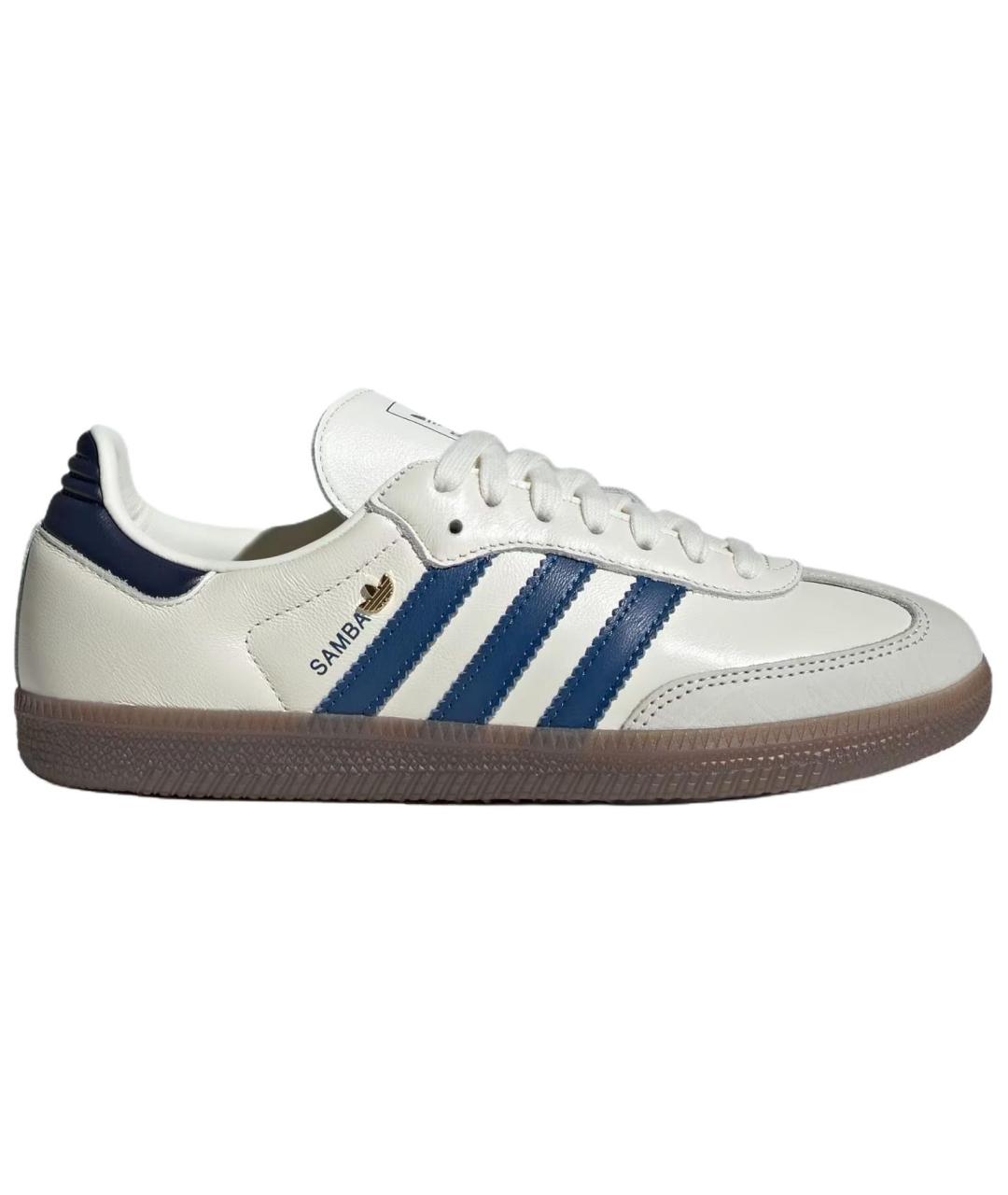 ADIDAS Белые кожаные кеды, фото 1