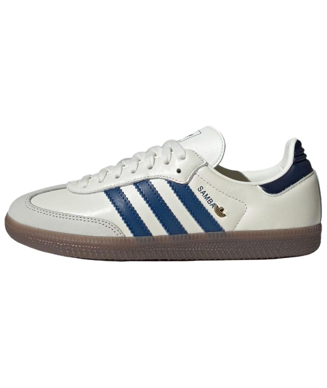 ADIDAS Белые кожаные кеды, фото 2