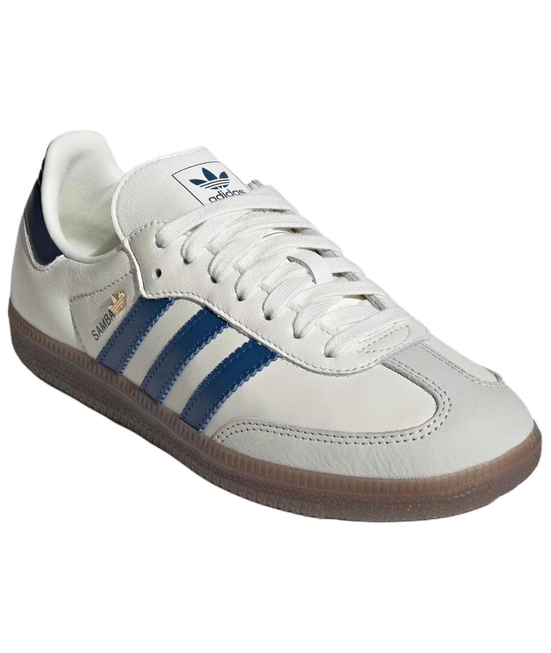 ADIDAS Белые кожаные кеды, фото 3