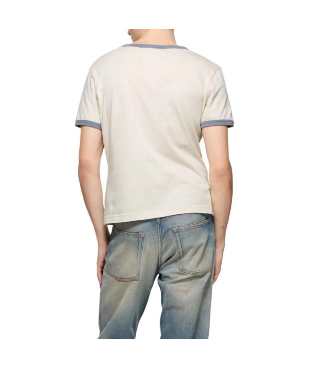 ACNE STUDIOS Серая хлопковая футболка, фото 4