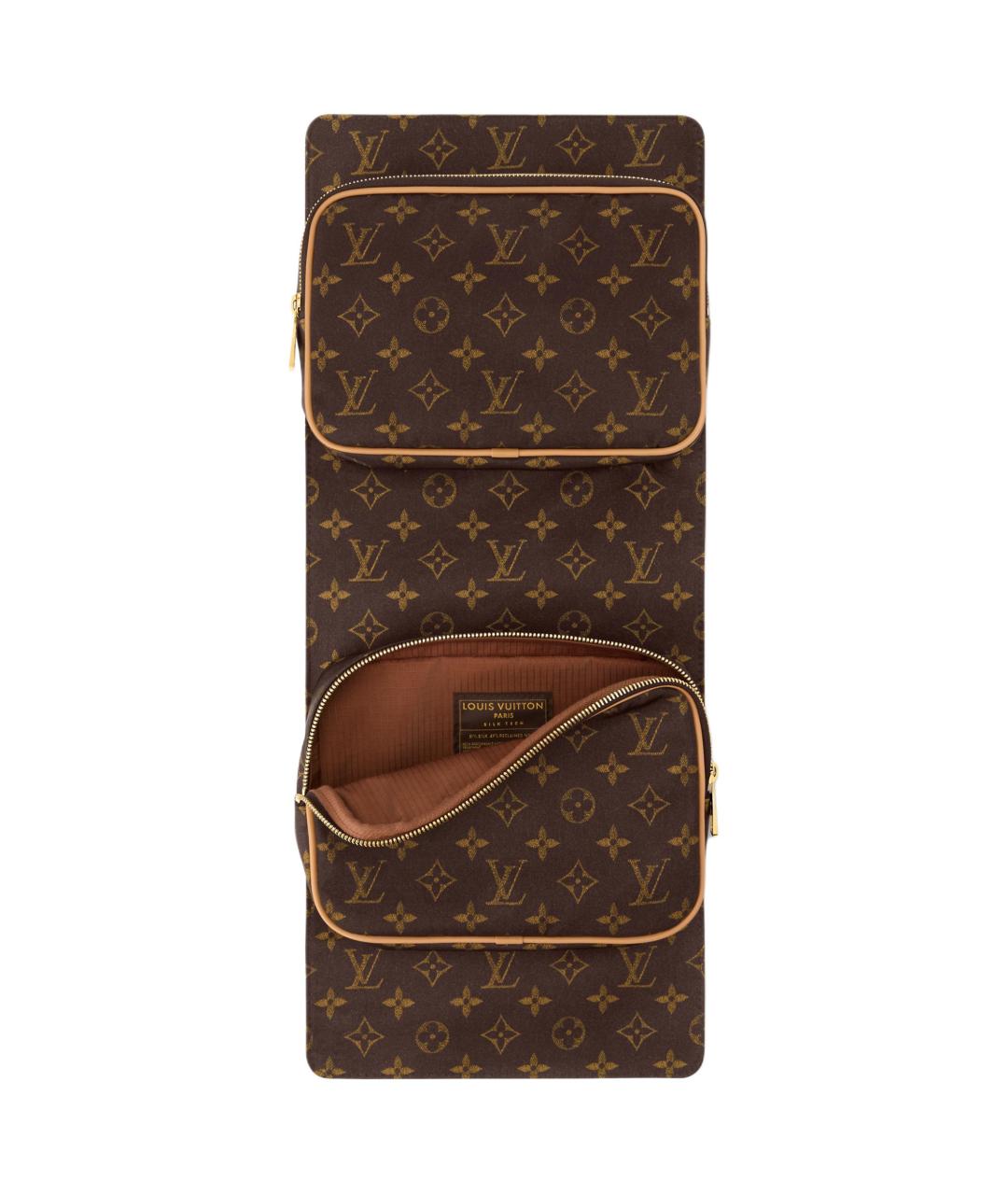 LOUIS VUITTON Коричневая косметичка, фото 4