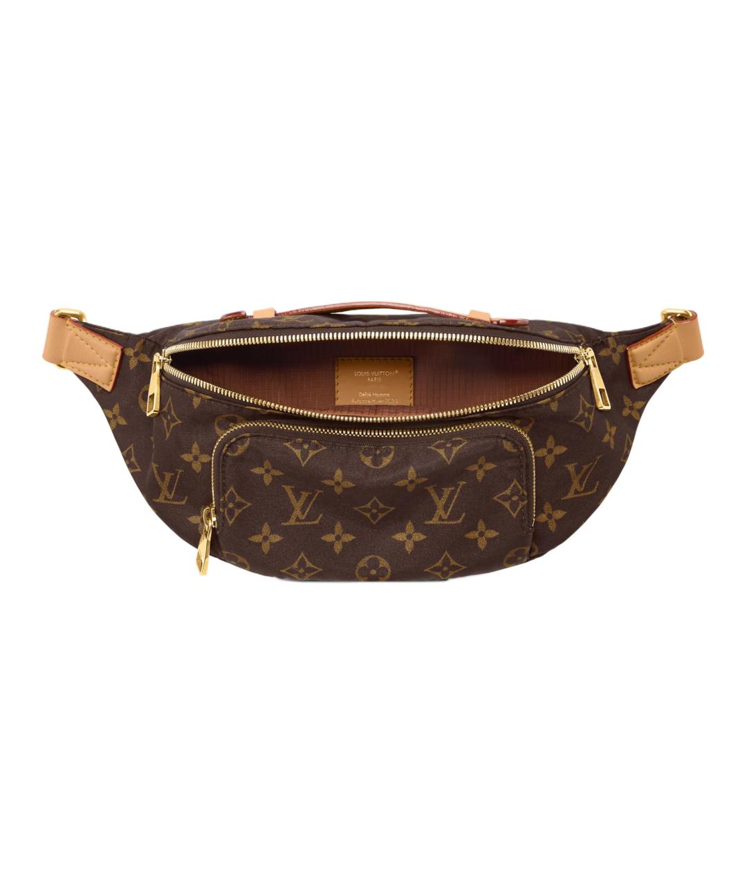 LOUIS VUITTON Коричневая поясная сумка, фото 4